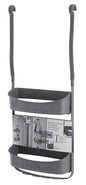 Shower caddy 2-tier plastic grey