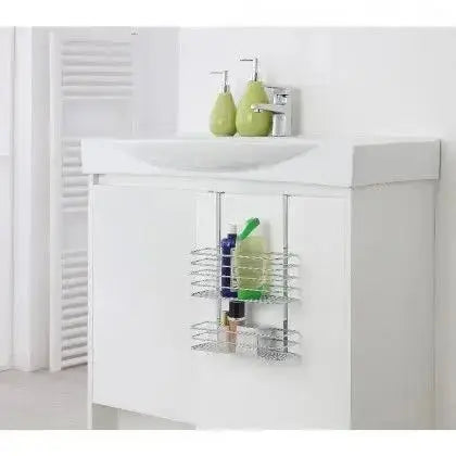 Mensola rettangolare 2 ripiani 26x12x36h