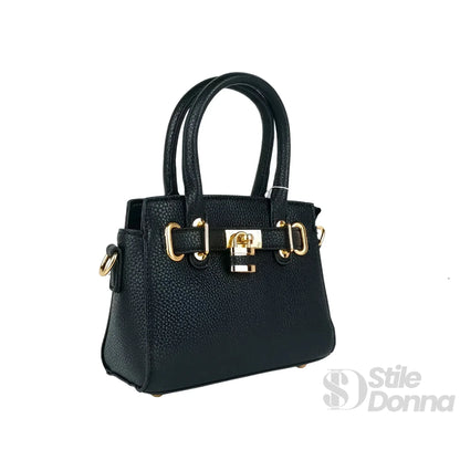 Stile Donna Bags - Mini Bag in Ecopelle Finiture Oro