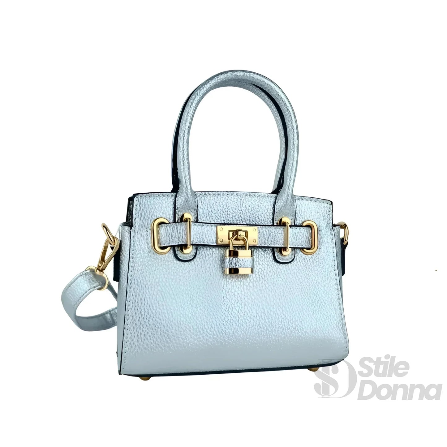 Stile Donna Bags - Mini Bag in Ecopelle Finiture Oro