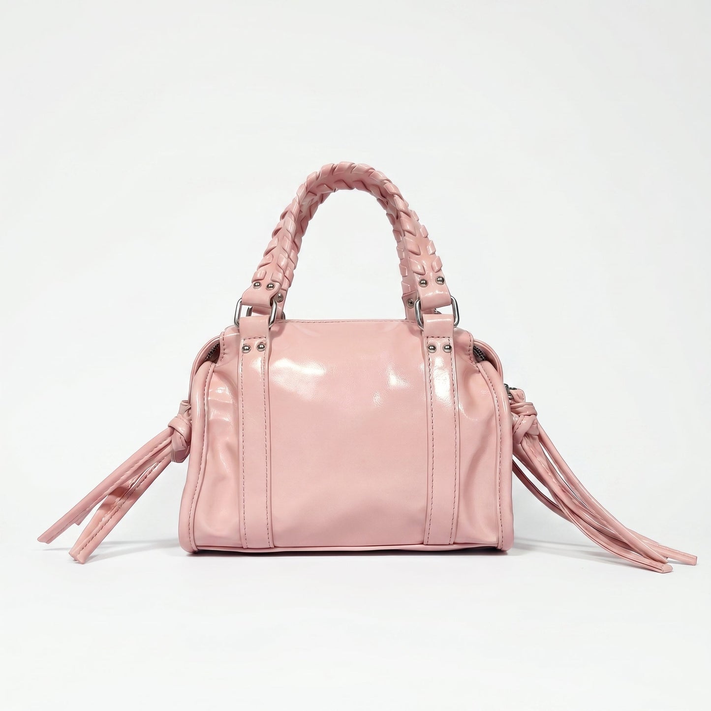 Coconuda Mini Bauletto con Manici Intrecciati e Frange