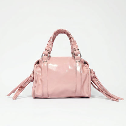 Coconuda Mini Bauletto con Manici Intrecciati e Frange