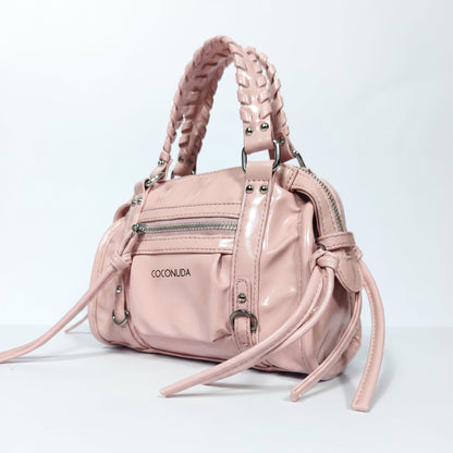 Coconuda Mini Bauletto con Manici Intrecciati e Frange