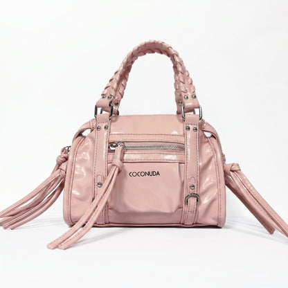 Coconuda Mini Bauletto con Manici Intrecciati e Frange