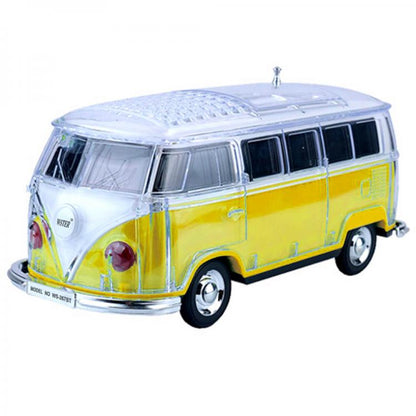 TRAGBARE SD USB BLUETOOTH MP3 LAUTSPRECHER BOX IM BUS-DESIGN - LED