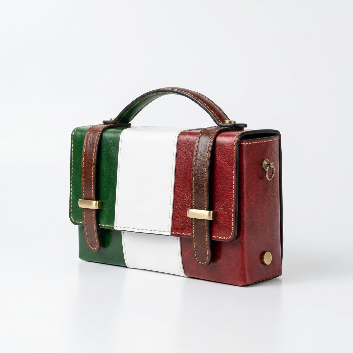Stile Donna Bags - Brick Mini Borsa in Vera Pelle