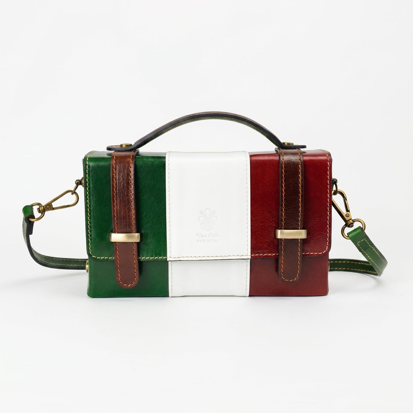Stile Donna Bags - Brick Mini Borsa in Vera Pelle