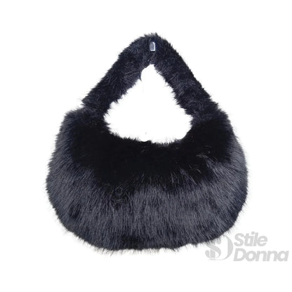 Stile Donna Bags - Mini Hobo in Pelliccia Sintetica