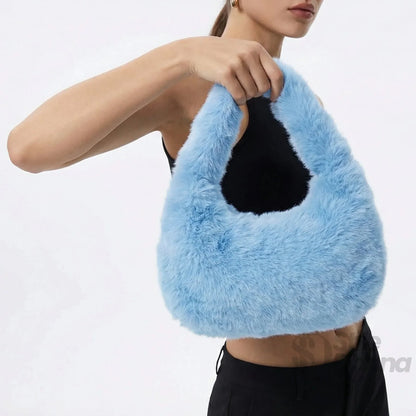 Stile Donna Bags - Mini Hobo in Pelliccia Sintetica