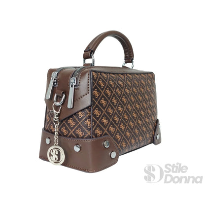 Stile Donna Bags - Mini Borsa da Medico con Monogramma
