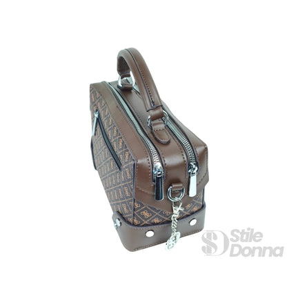 Stile Donna Bags - Mini Borsa da Medico con Monogramma