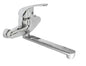 Wall-mounted Duplex Mixer Polished Chrome