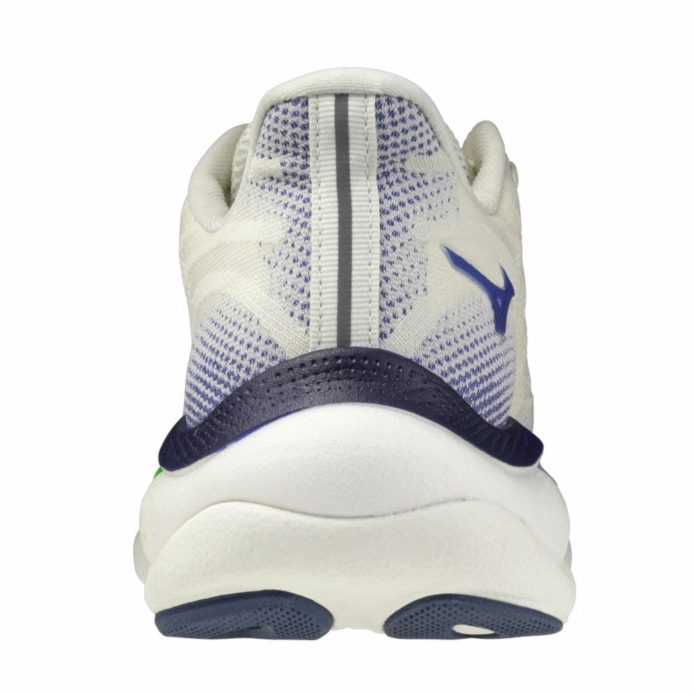Mizuno Scarpa Running Uomo Wave Sky 9 J1GC250251 Bianco Blu Giallo