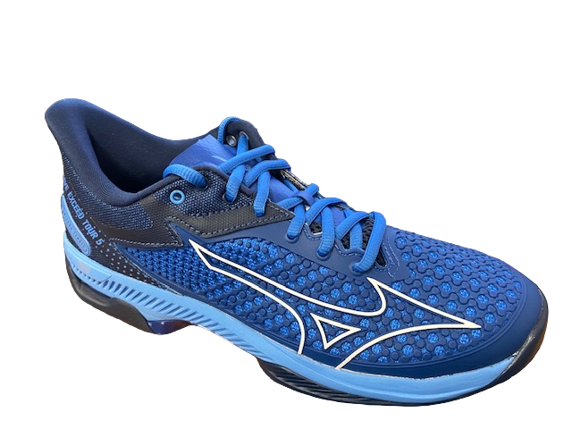 Mizuno Wave Exceed Tour 5 AC Scarpe Tennis Uomo Blu Bianco - 61GA227026