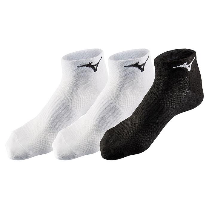 Mizuno Calze Training MID Unisex Bianco Nero Confezione 3P - 67UU950 99