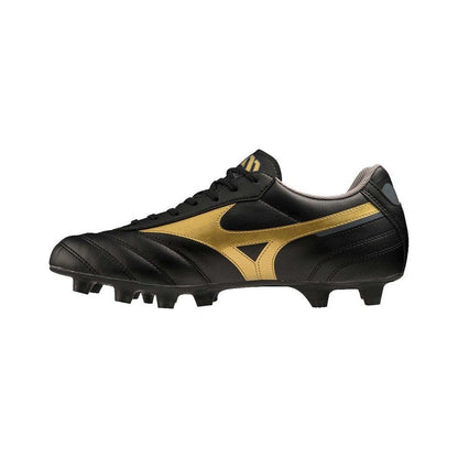 Mizuno Morelia II Club Scarpe Calcio Uomo Nero Oro