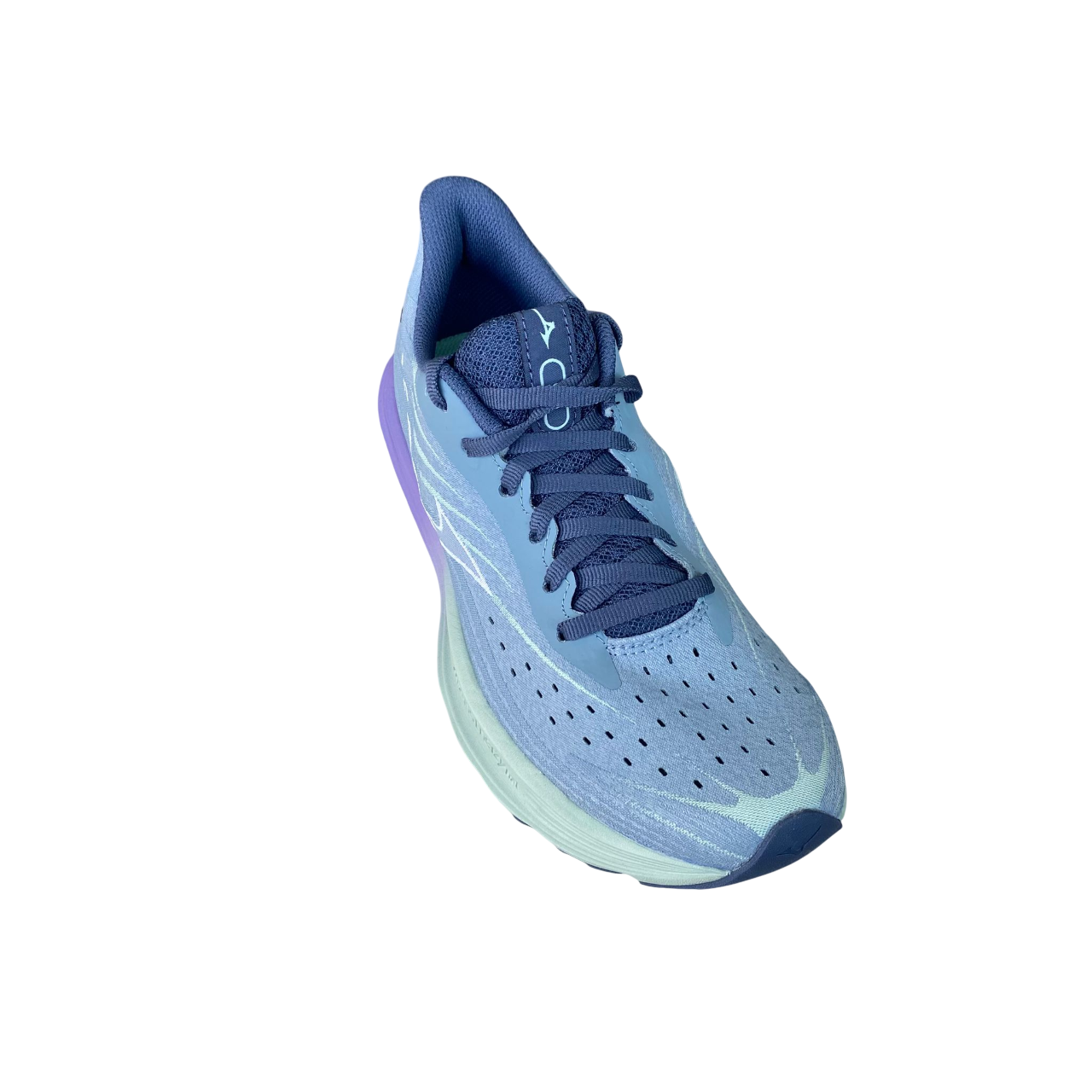 Mizuno Wave Skyrise 6 J1GD250921 Scarpe Running Donna Grigio Celeste Menta Viola