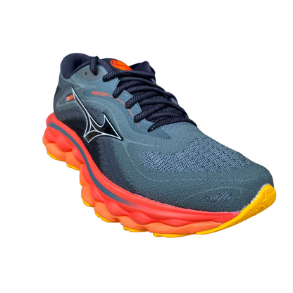 Mizuno Wave Sky 7 Scarpe Running Uomo Premium J1GC230251 Grigio Arancio
