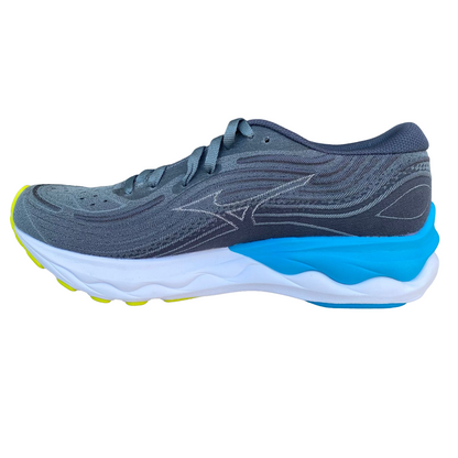 Mizuno scarpa da corsa da uomo ultra morbida Wave Skyrise 4 grigioblu- blu perla