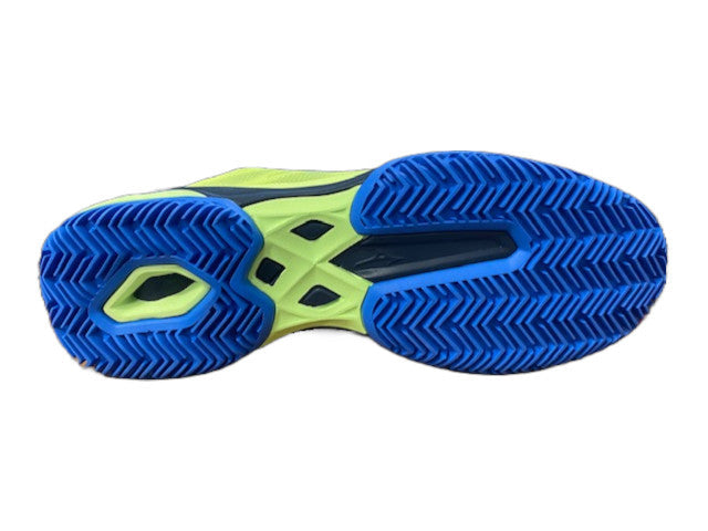 Mizuno scarpa da padel da uomo Wave Exceed Light 61GB222245 giallo limone-blu
