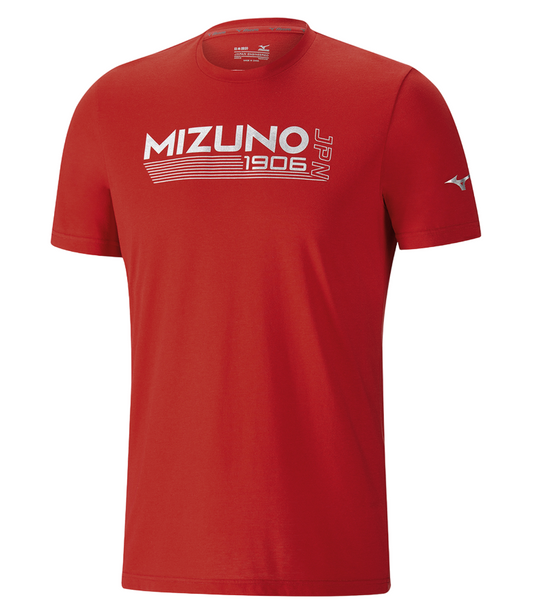 Mizuno maglietta manica corta da uomo per lo sport Heritage Origins K2GA8001-60 rosso