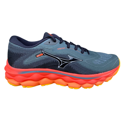 Mizuno Wave Sky 7 Scarpe Running Uomo Premium J1GC230251 Grigio Arancio