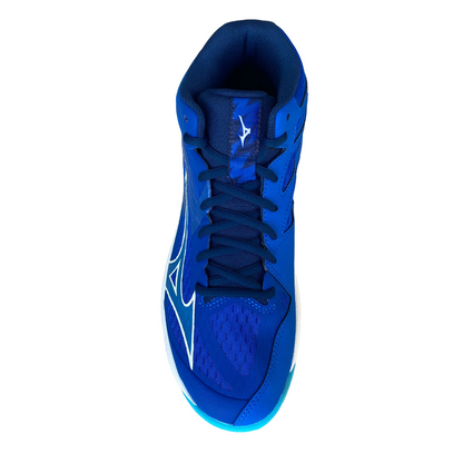 Mizuno Scarpa Pallavolo Uomo Thunder Blade Z Mid Blu Chiaro Bianca - V1GA237501