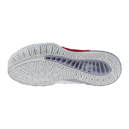 Mizuno scarpa da pallavolo da uomo Thunder Blade Z Mid V1GA237596 bianco-rosso