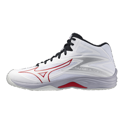 Mizuno scarpa da pallavolo da uomo Thunder Blade Z Mid V1GA237596 bianco-rosso