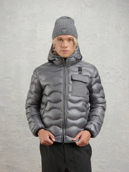 Blauer Piumino trapuntato con tasca petto Bryant 26SBLUC02182-005958 920BW grigio