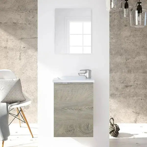 Mobile Bagno Compact Rovere 40X22X58H
