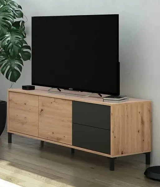 TV-Lowboard 2 Türen + 2 Schubladen 130X41X47H Ra