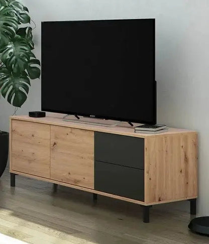 TV-Lowboard 2 Türen + 2 Schubladen 130X41X47H Ra