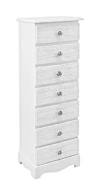Rollcontainer Blanc mit 7 Schubladen 29x23x89h