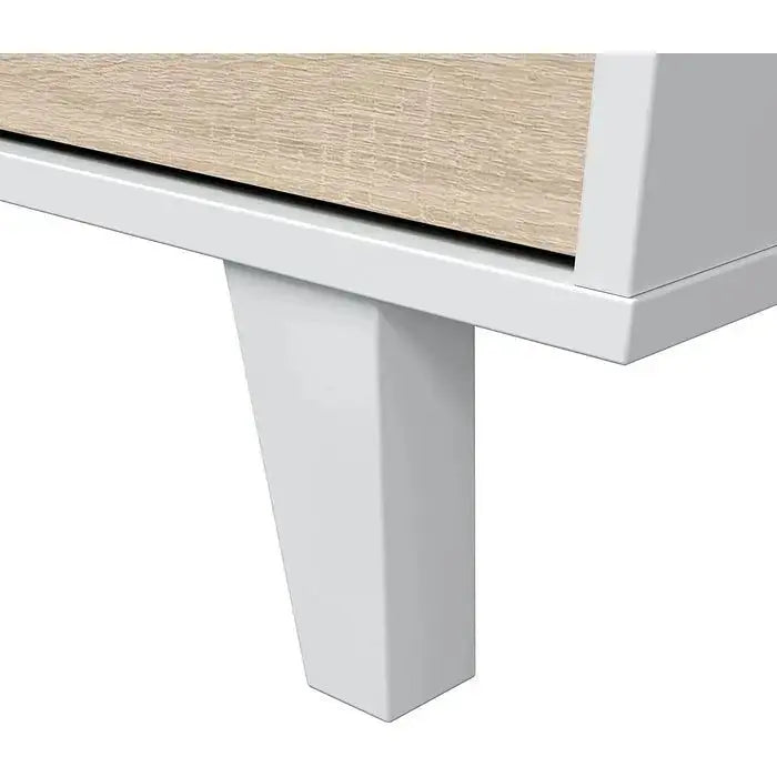 Sideboard 3 Türen 154x41x75h Hochglanz Weiß Canadian