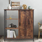 Industrial cabinet with 1 door + 3 shelves 70x35x80h