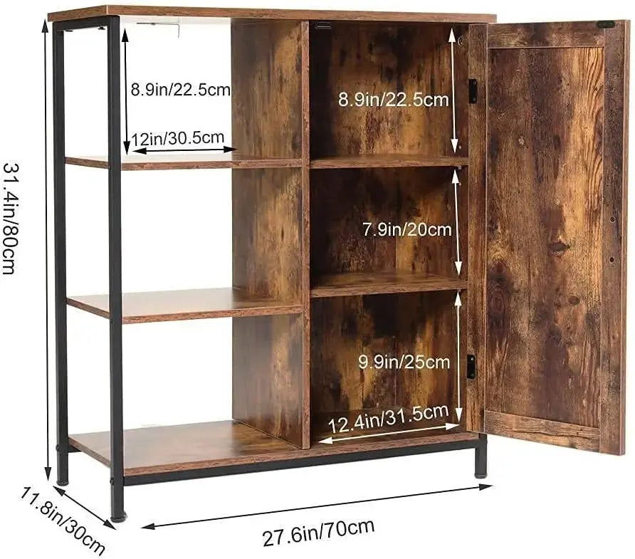 Mobile industrial 1anta + 3ripiani  70x35x80h