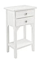 White cabinet 2 drawers + shelf