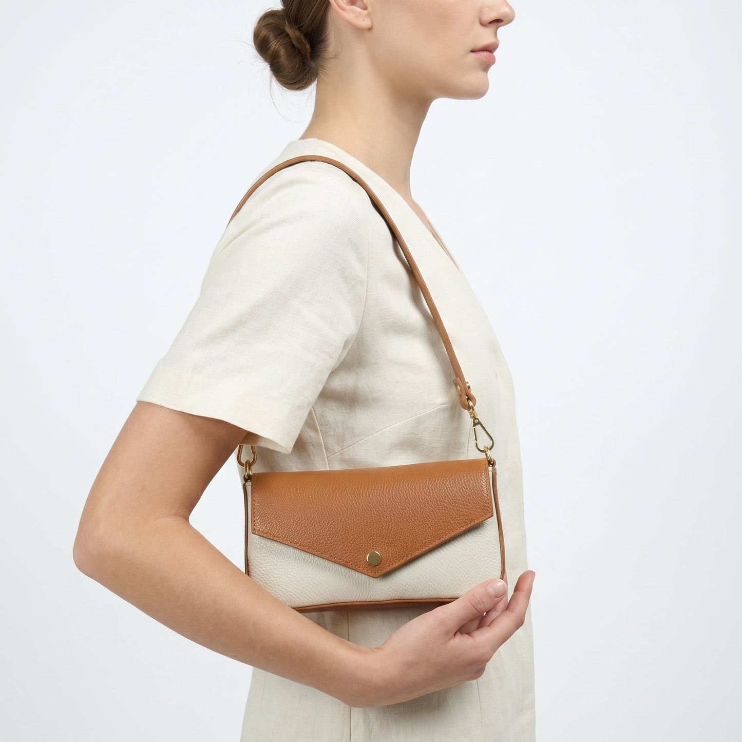 Stile Donna Bags - Monica Borsa a Secchiello in Vera Pelle