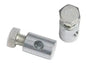 Galvanized steel clamps 1 screw 3.0 mm (4 pcs)