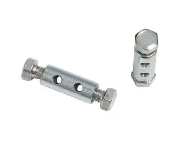 Klemmen aus verzinktem Stahl 2 Schrauben 3,0 mm (4 Stk.)
