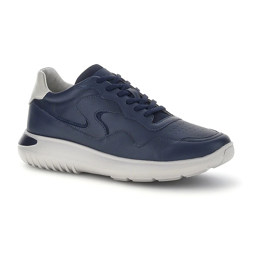 Stonefly Sneakers Uomo Pelle Nappa 223400-100 Blu Blusoft Memory®