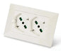 Recessed bipolar power strip
