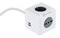 Cube power strip 1Schuko+3bipass+2USB 2.1A