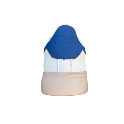 Munich Rete 111 8080111 - Sneakers Uomo Retrò Tennis Bianco Blu