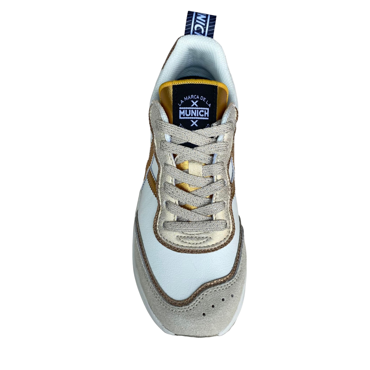 Munich Wave 169 | Sneakers Donna Bianco-Oro | Cod. MW169 | Sportiamo
