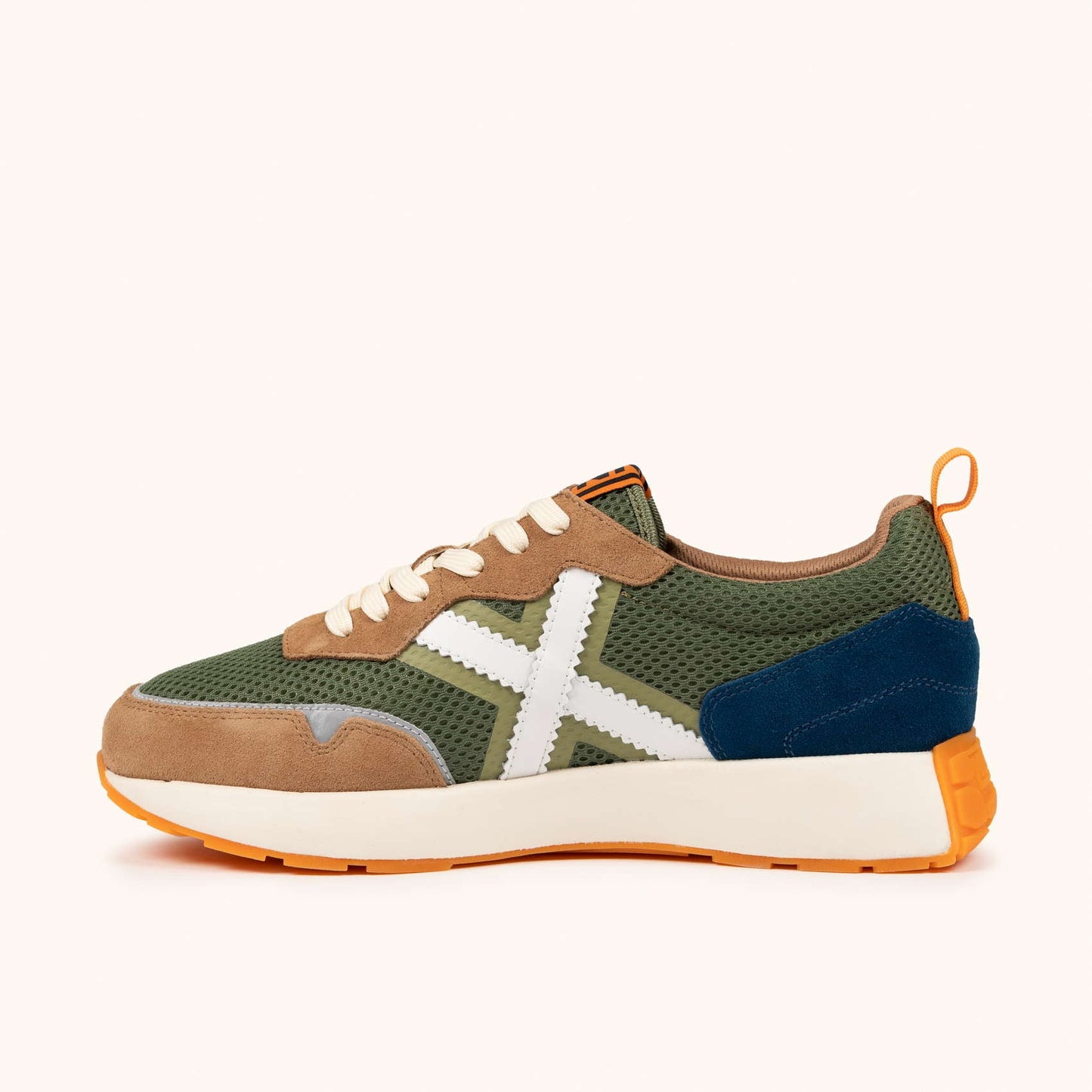 Munich scarpa sneakers da uomo XEMINE 96  8907096 verde-marrone-blu - Eleganza Sportiva