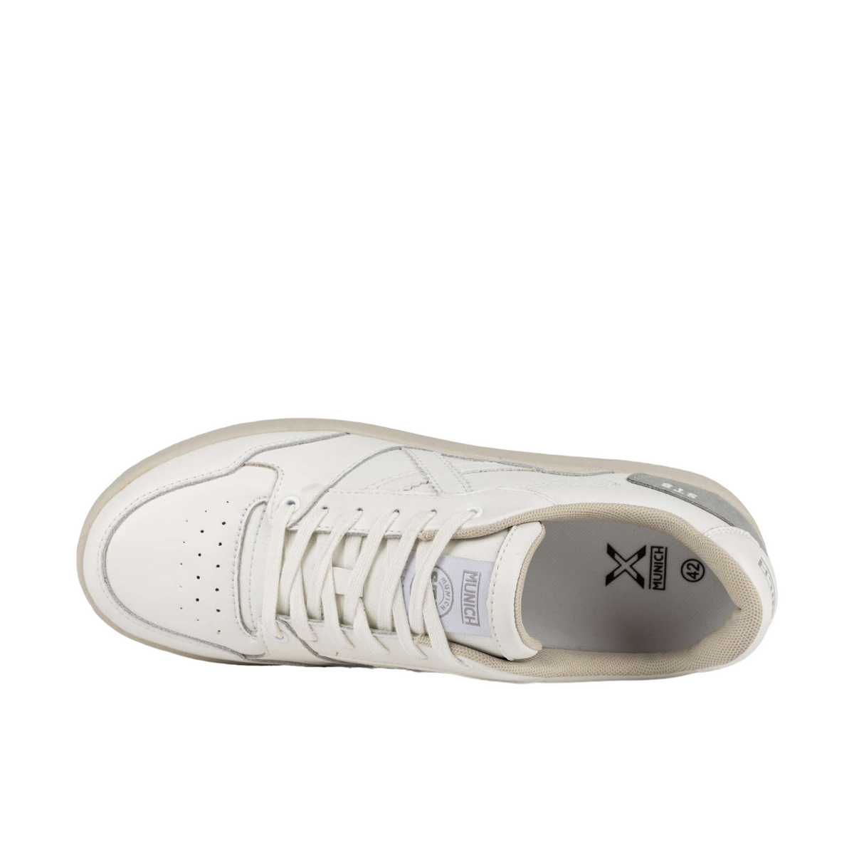 Munich men's Legit 79 8908079 white-grey sneakers