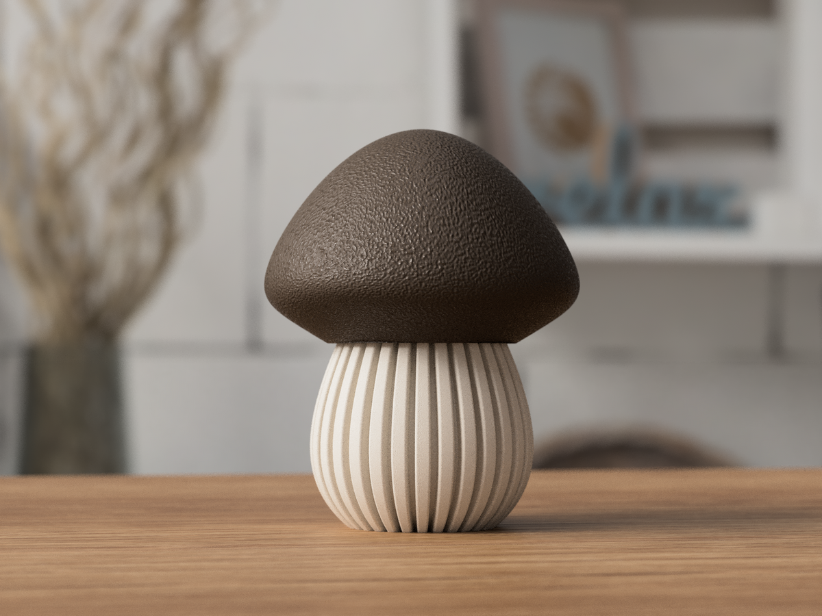 MUSHROOM: Home Decor Fungo Decorativo Porta Tealight 3D