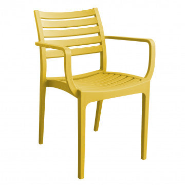 Stapelbarer Sessel Eveline aus Polypropylen – Maße: 58,5x55,2x84cm